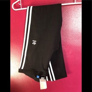 Adidas three stripe leggings